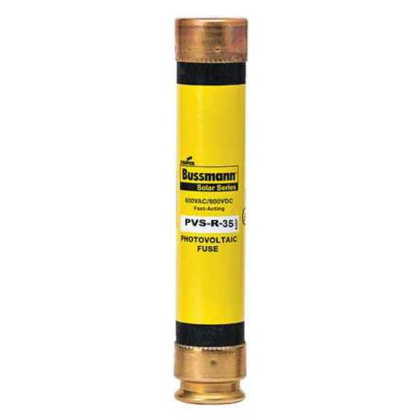 Eaton Bussmann Solar Fuse, 35A, Fast-Acting, 600V AC, Cylindrical PVS-R-35