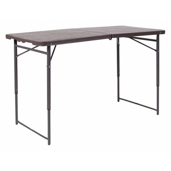 Flash Furniture Plastic Table,23.5"Wx48.25"L DAD-LF-122Z-GG Flash Furniture Plastic Table,23.5"Wx48.25"L DAD-LF-122Z-GG