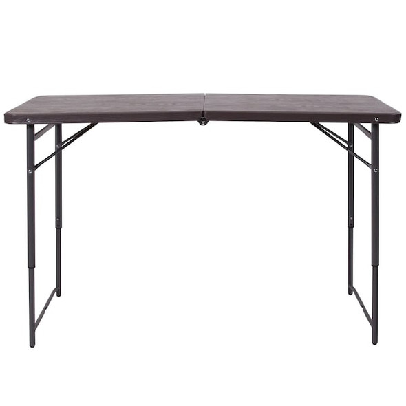 Flash Furniture Plastic Table,23.5"Wx48.25"L DAD-LF-122Z-GG Flash Furniture Plastic Table,23.5"Wx48.25"L DAD-LF-122Z-GG