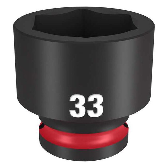 33mm SHOCKWAVE Impact Duty 1/2 in. Drive Standard 6 Point Impact Socket