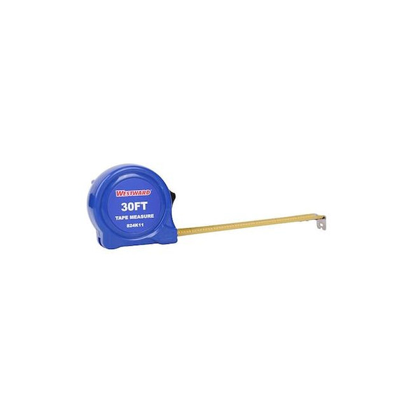 Westward Tape Measure,Steel,Blade 30 ft 824K11