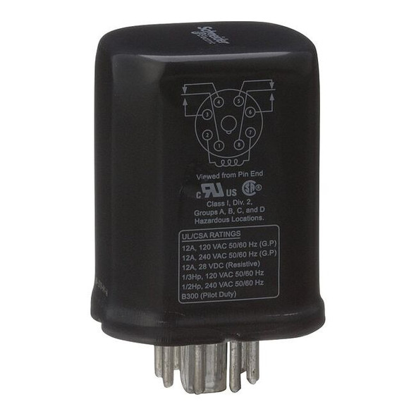 Socket, General Purpose Relay, Octal, 12 A, 8 Pins, Pin