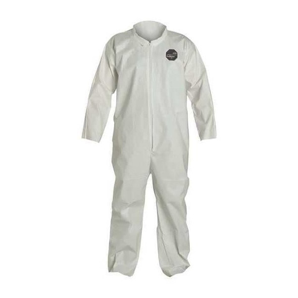 Collared Disposable Coveralls, 3XL, White, ProShield(R) 60