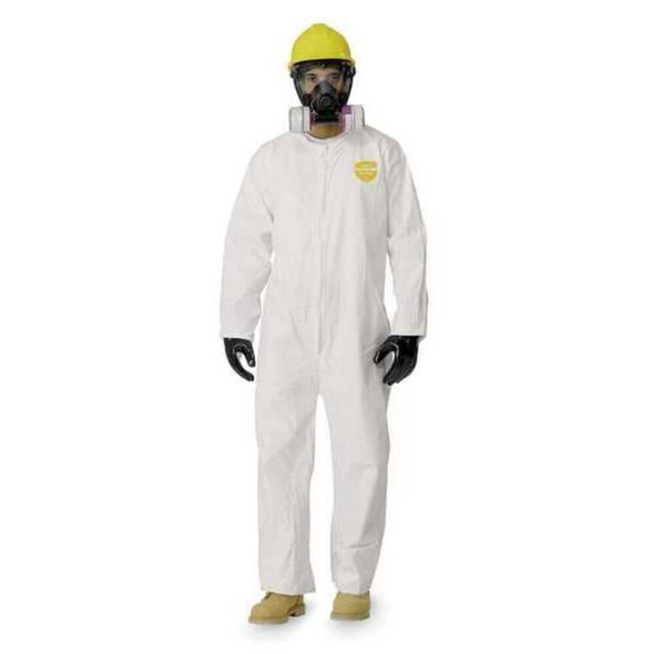 Collared Disposable Coveralls, 3XL, White, ProShield(R) 60  NG120SWH3X002500