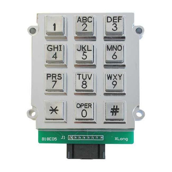 Gai-Tronics Keypad,Steel,Stainless Steel,Accessory 51035-005A