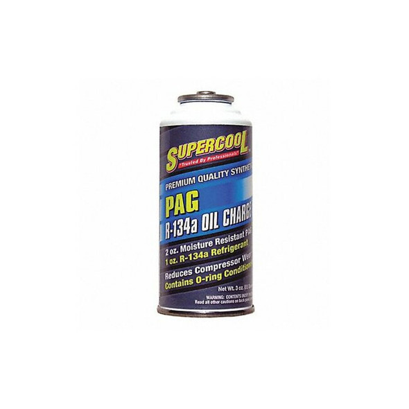 Supercool A/C 134a Charge and PAG Lubricant Can Yellow/Green Tint, 1 PK 16310