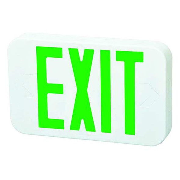 Fulham Exit Sign,LED,Green Letter7-1/4 in. H FHEX20WGEM Fulham Exit Sign,LED,Green Letter7-1/4 in. H FHEX20WGEM