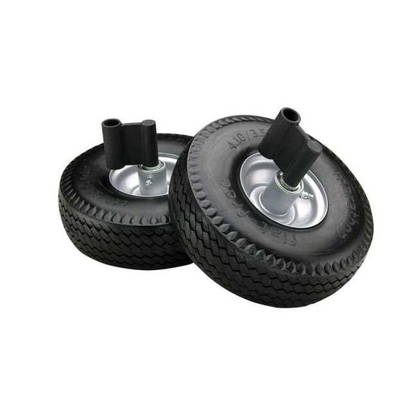 Allegro Industries 10" Magnetic Lid Lifter Puncture Proof Wheels, PK2 9401-29