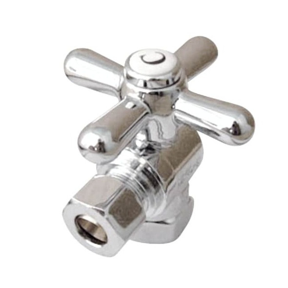 Vintage CC33101X 3/8" IPS X 3/8" OD Comp Cross Handle Angle Stop CC33101X