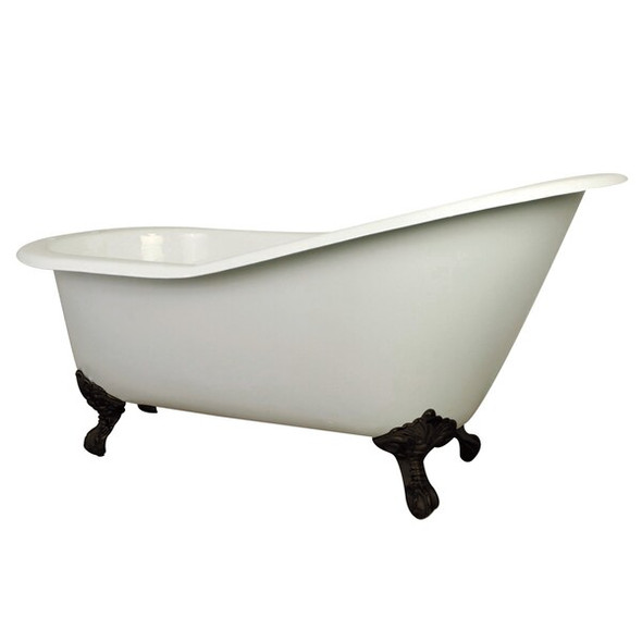Kingston Brass NHVCT7D653129B5 61" Cast Iron Slipper Cl NHVCT7D653129B5