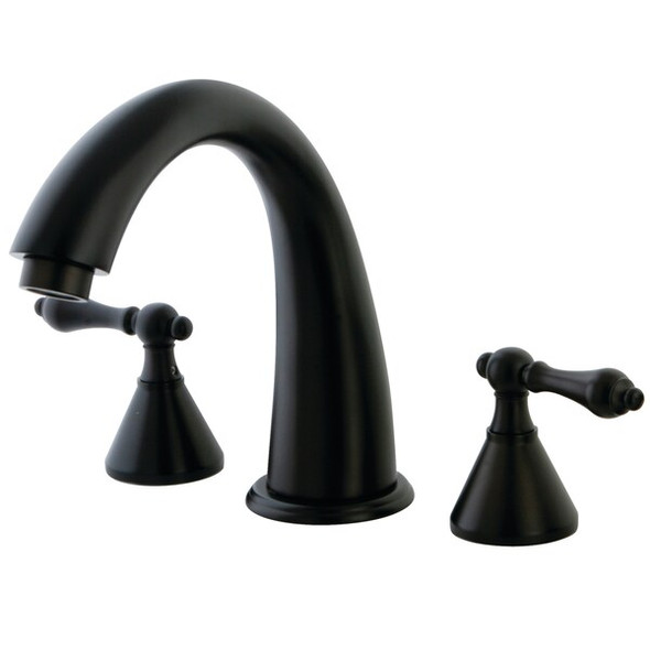 Kingston Brass Roman Tub Faucet, Oil Rubbed Bronze, Deck Mount KS2365AL