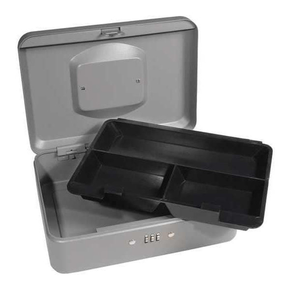 Barska Cash Box,3 Compartments,Steel CB11786