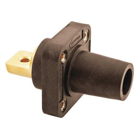 Hubbell Wiring Device-Kellems Receptacle, Brwn, Female, Taper Nose HBLFRBBN