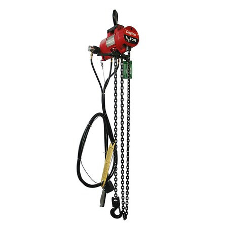 Dayton Air Chain Hoist,Cap. 1,000 lb,15 ft 816YH9