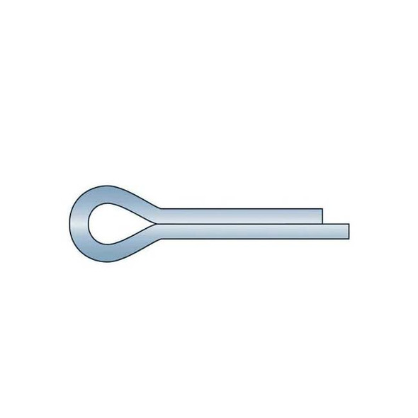 Extended Prong Cotter Pin, 5/16 in Dia, Steel, PK 25