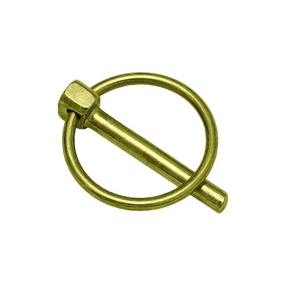 Lynch Pin, 5/16 in Dia, 1-1/2 in L, 1-1/2 in Usable Lg, Steel, 10 PK
