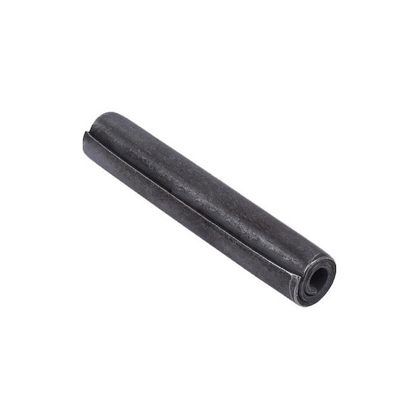 Slotted Spring Pin, 1/4 in Outside Dia, 1-1/4 in L, Steel, 10 PK