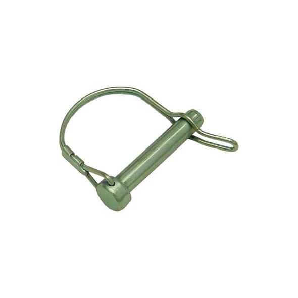 Double Wire Snap Safety Pin, 1/4 in Dia, 1-3/4 in Lg, 4 in Shank Lg, 1 PK