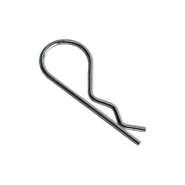 Bridge Cotter Pin, 3/32 in Dia, 2-5/16 in L, Spring Wire