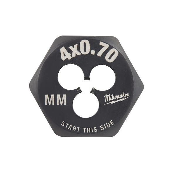 Milwaukee Tool Hex Threading Die, M4x0.7, Metric 49-57-5319