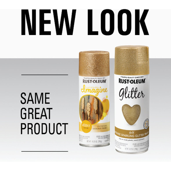 Rust-Oleum 10.25 Oz. Gold Glitter Sealer Spray Paint