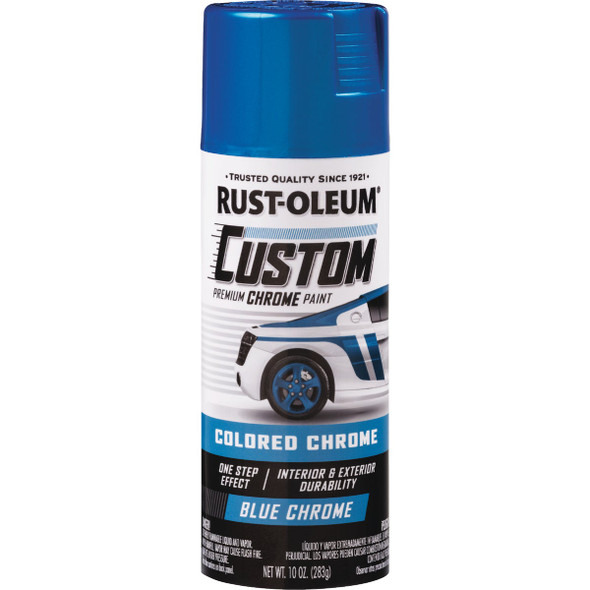 Rust-Oleum 10 Oz. Custom Colored Automotive Spray Paint, Blue Chrome 340457 773669