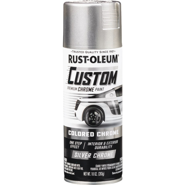 Rust-Oleum 10 Oz. Custom Colored Automotive Spray Paint, Silver Chrome 340558 787162