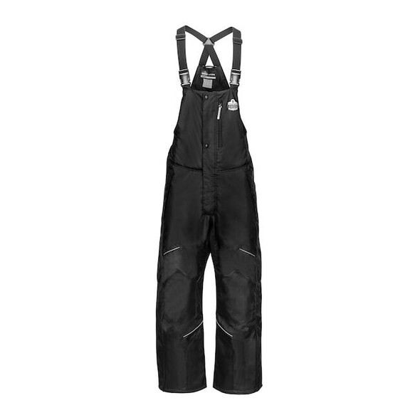 Ergodyne 6472 4XL Black Thermal Bib - 300D Oxford Shell 6472