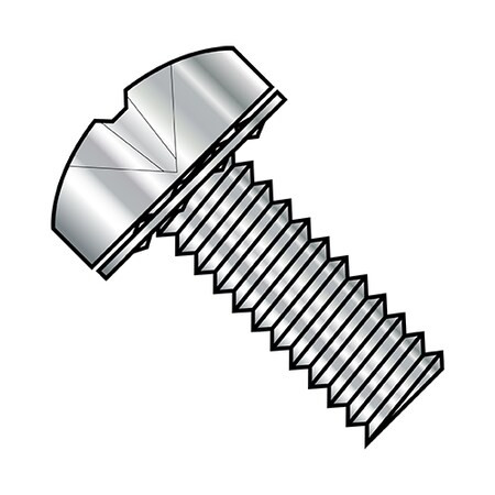 1/4"-20 x 3/4 in Phillips Pan Machine Screw, Plain Steel, 500 PK