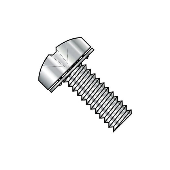 1/4"-20 x 3/4 in Phillips Pan Machine Screw, Plain Steel, 500 PK