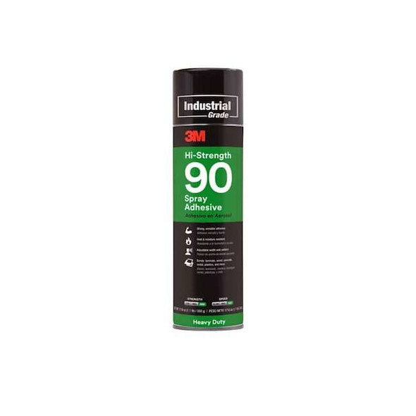 3m Spray Adhesive, Hi-Strength 90 Inverted Series, 24 fl oz, Aerosol Can 90