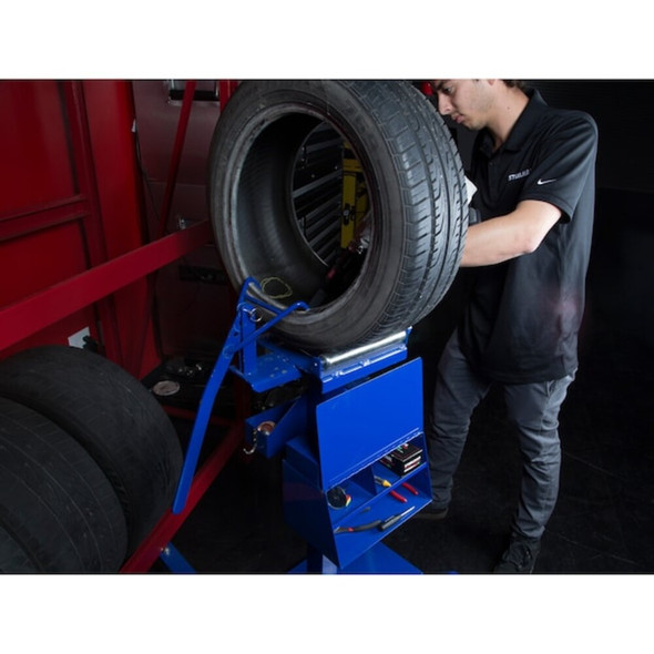 Steelman Tire Jim,Roller Head Assembly,Blue 97743