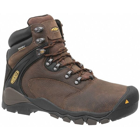Keen Men's 6-Inch Work Boot, 10 D, Steel Toe, 6 in H, Brown, 1015401 1015401