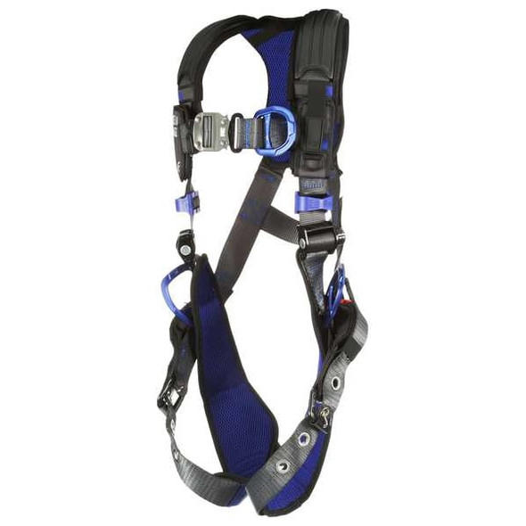 ExoFit(TM) X300 Fall Protection Harness, L, 420 lb, Quick-Connect Chest/ Tongue Leg Straps