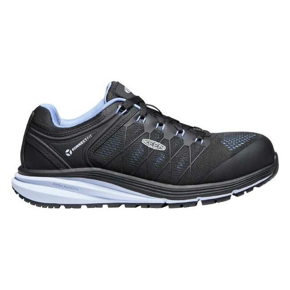 Women's Athletic Shoe, 8 1/2, Carbon Fiber Toe, 3 in H, Hydrangea/Black, 1025241