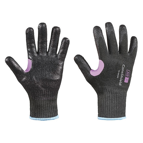 Cut-Resistant Gloves, Cut Level A9 ,Dipped ,Nitrile ,Smooth ,6 1 PR