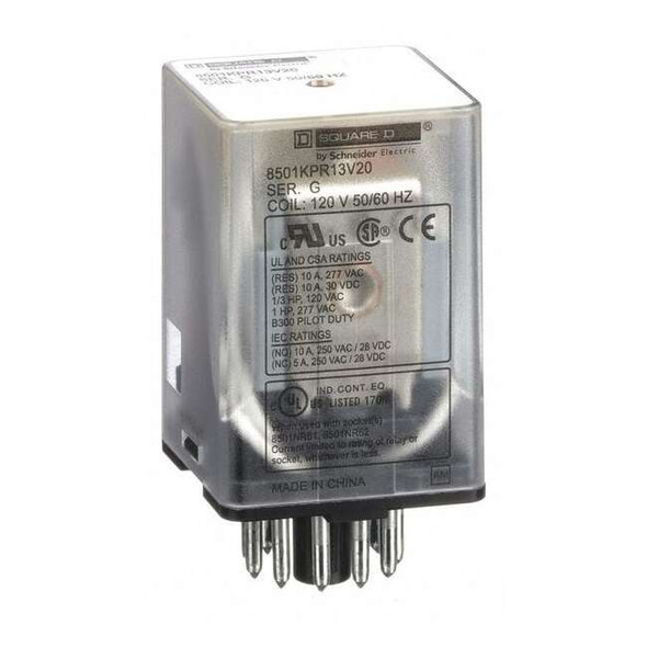 Socket, General Purpose Relay, Octal, 10 A, 11 Pins