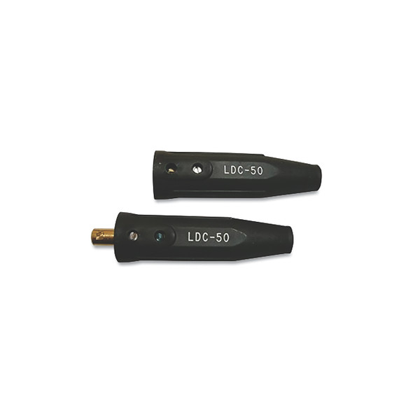 International DINSE Type Cable Connector, Complete Unit, 4 thru 1/0, Single Oval thru Point, 250 Amp