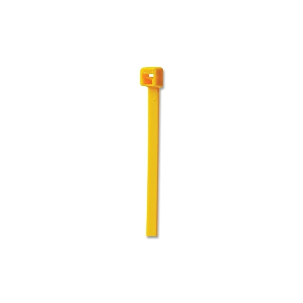 General Purpose Cable Tie, 50 lb Tensile Strength, 14.6 in L, Yellow, 100 EA/BG