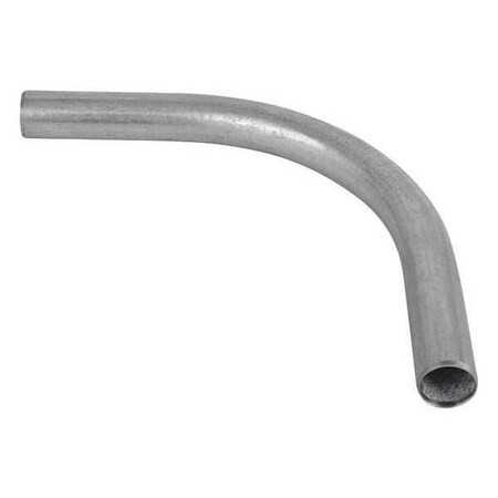 EMT 90 Deg Elbow, 1-1/4 in, Steel, Galvanized, Silver