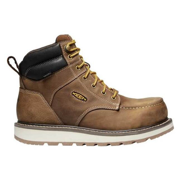 Men's 6-Inch Work Boot, 14, Carbon Fiber Toe, 6 in H, Brown, 1023222