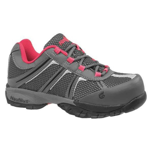 Nautilus Safety Footwear Athletic Shoe,W,8 1/2,Gray,PR N1393 8.5W