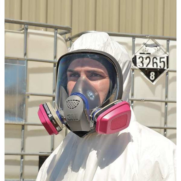 3m Full Face Respirator, FF-400, Not Rated, Bayonet, Size, L 0 Cartridges Included FF-403