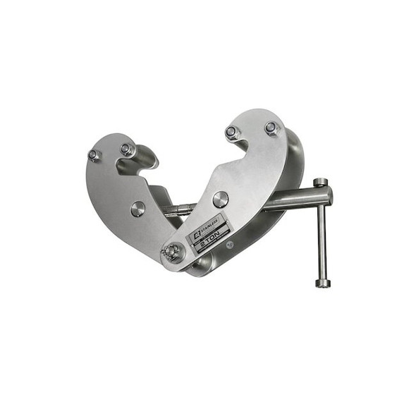 Oz Lifting Products Beam Flange Clamp,Stnlss Steel,4,000 lb OZSS2BC