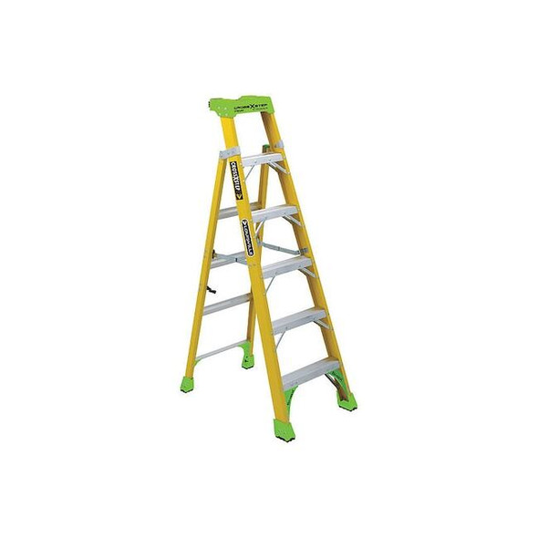 Louisville 6 ft Fiberglass Stepladder, 375 lb Capacity FXS1406HD