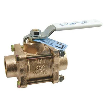 Apollo Valves 1/2" Sweat Bronze Ball Valve Inline 82LF24301