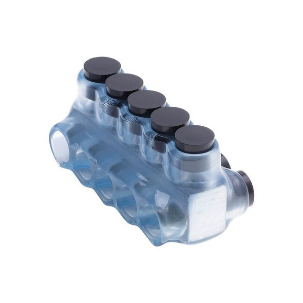 Polaris Wire Connector, 5 Port, Clear, Plastisol Insulation IPLD2/0-5CB