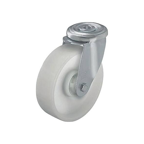 Manufacturer Varies Bolt-Hole Caster,3 1/16"dia,Swivel,Nylon LER-PO 80R