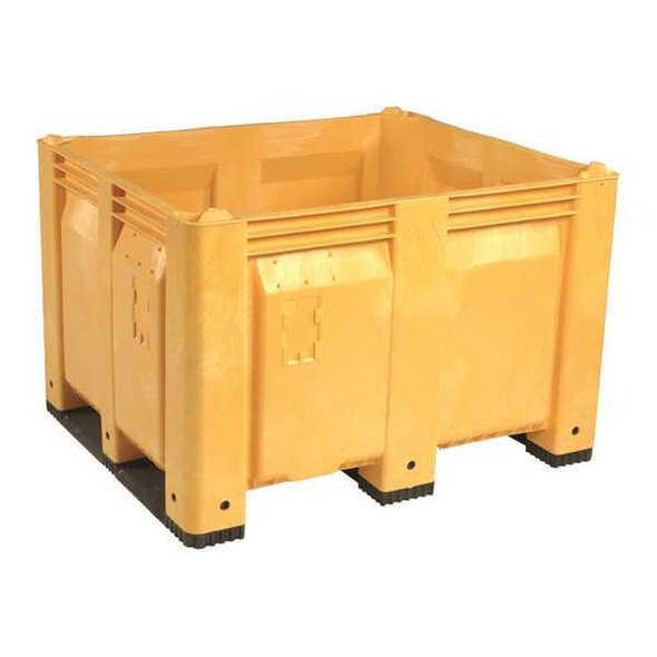 Decade Products Bulk Container, 48 in L, 40 in W, Yellow M013000-101