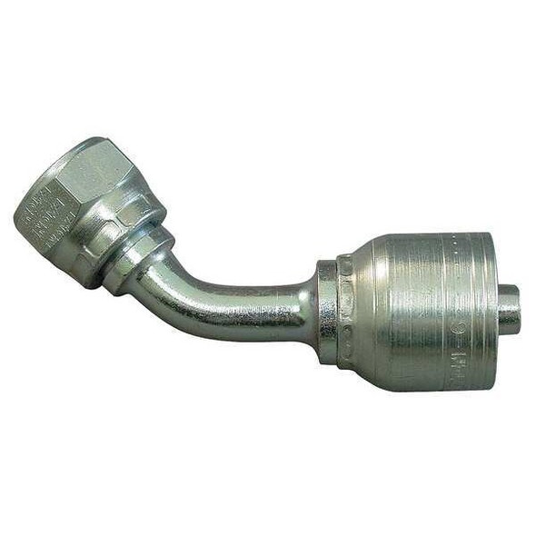 Eaton Aeroquip Hose Fitting,Crimp,BSPP,45,G 1/2 1A8BFA8